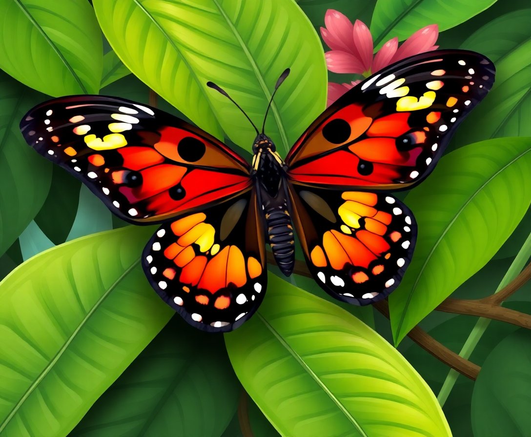 resting-tropical-rajah-birdwing-paint-by-numbers-kit