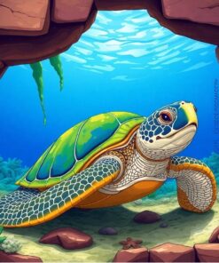 Sea Turtle Paint Numbers