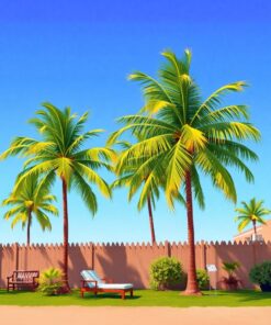 Swaying Palms Paint Numbers