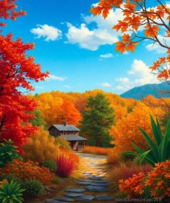 Autumn Tropics Paint Numbers