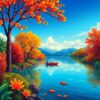 Retreat In Autumn Tropics Paint By Numbers