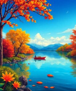 Retreat In Autumn Tropics Paint By Numbers