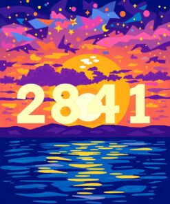 Blossom Symmetry Paint Numbers