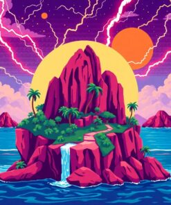 Island Lightning Paint Numbers