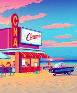 Beachfront Cinema Paint Numbers