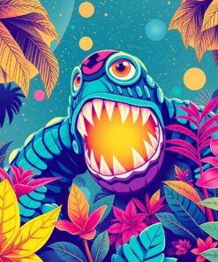 Lush Monstera Paint Numbers