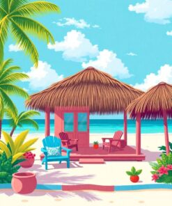 Cay Cabana Paint Numbers