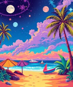 Tropical Coast Paint Numbers