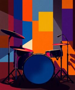Drum Shadows Paint Numbers