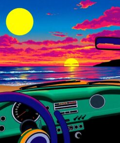 Ocean Sunset Paint Numbers