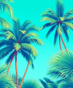 Lagoon Palms Paint Numbers