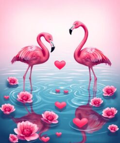 Water Heart Paint Numbers