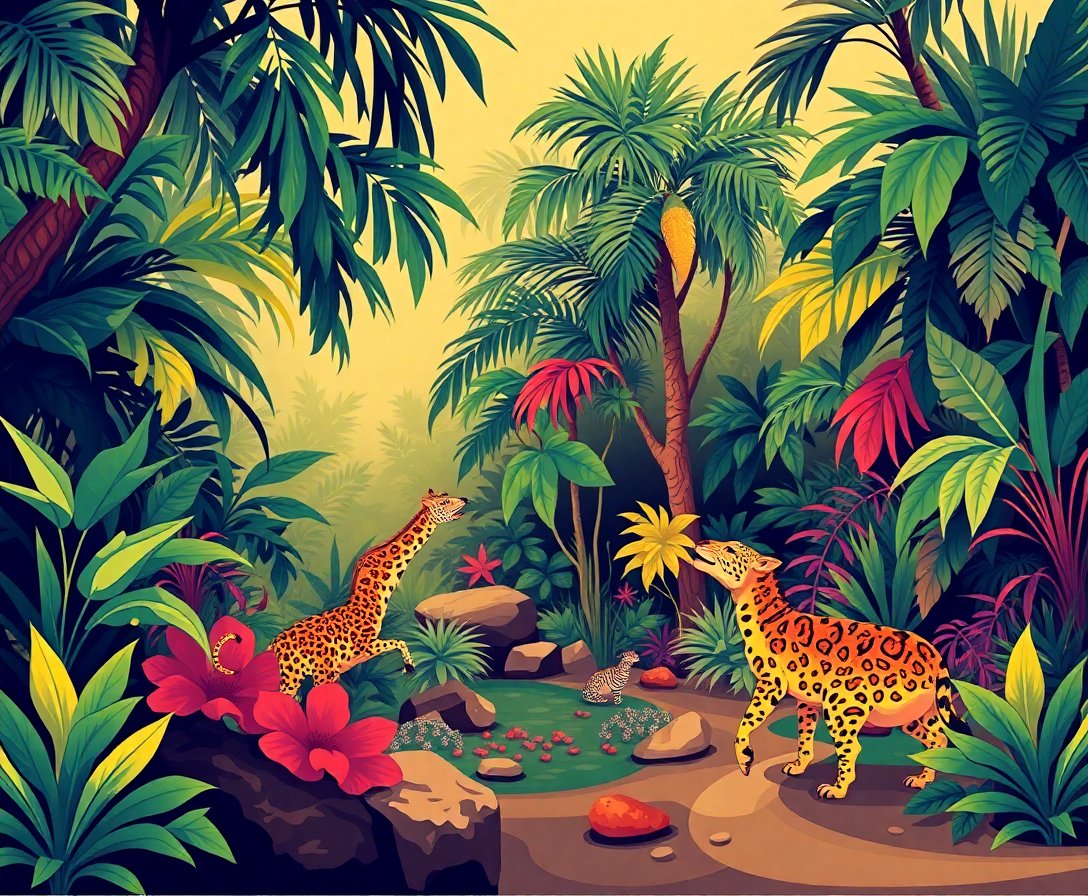 retro-foley-jungle-studio-paint-by-numbers-kit-vintage