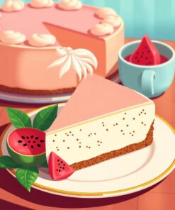 Cheesecake Slice Paint Numbers