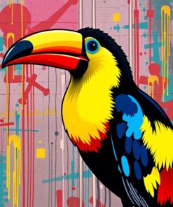 Finished Toucan Paint Numbers