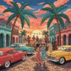 Retro Havana Beat Poster Paint By Numbers