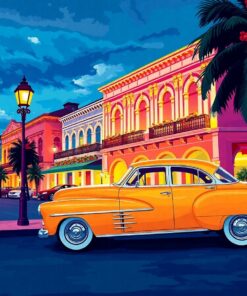 Retro Havana Eve Illumination Paint By Numbers