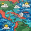 Retro Havana Weather Map Paint By Numbers