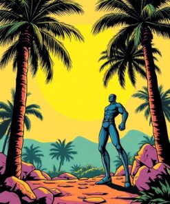 Palm Shadows Paint Numbers