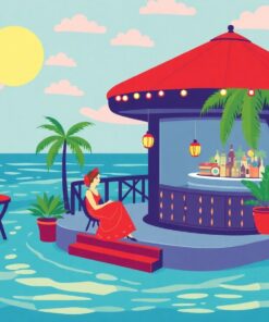 Retro Island Cabaret Paint By Numbers