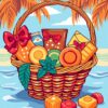 Caramel Basket Paint Numbers