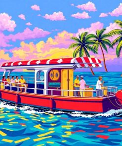 Retro Island Concert Cruiser Paint By Numbers