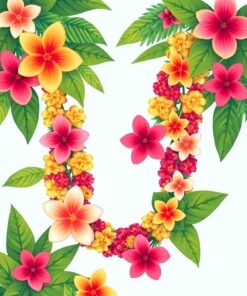 Floral Lei Paint Numbers