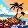 Retro Island Nut Advertisement Paint By Numbers