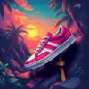 Retro Island Sneaker Style Paint By Numbers