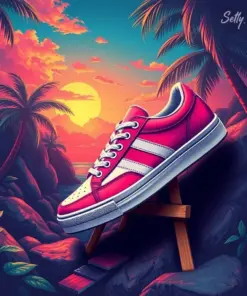 Retro Island Sneaker Style Paint By Numbers