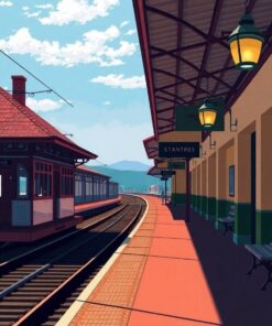 Station Shadows Paint Numbers