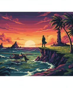 Retro Island Suspense Thriller Paint By Numbers