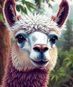 Alpaca Gaze Paint Numbers