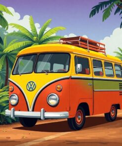 Bus Journey Paint Numbers