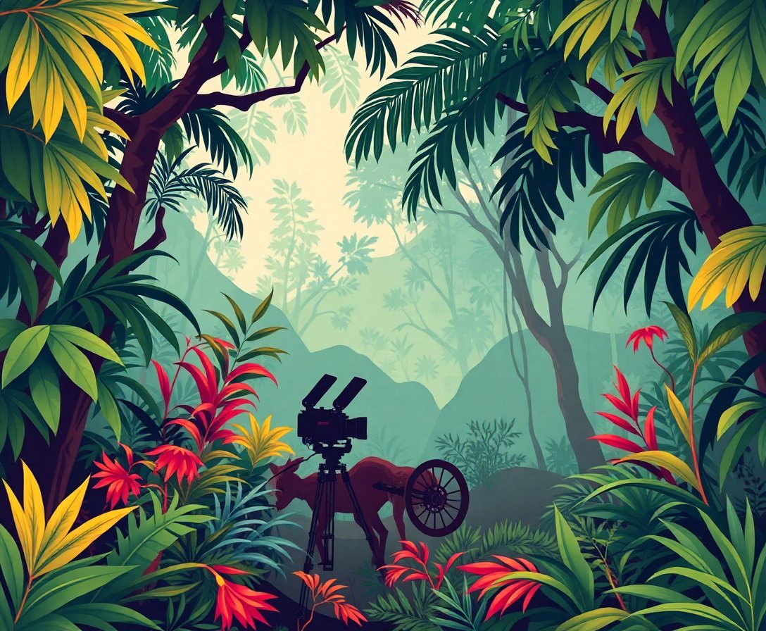 retro-jungle-film-shoot-paint-by-numbers-kit-vintage-cinema-art