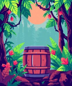 Pixel Barrel Paint Numbers