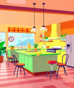 Island Escape Paint Numbers