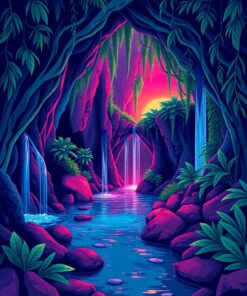 Monstera Oasis Paint Numbers