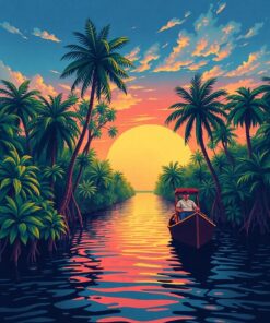 Mangrove Pursuit Paint Numbers