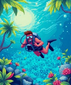 Pearl Diver Paint Numbers