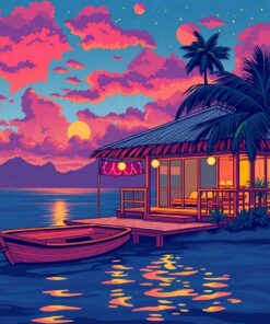 Torchlit Retreat Paint Numbers