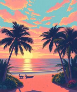 Coastal Sunrise Paint Numbers