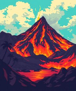 Fire Mountain Paint Numbers