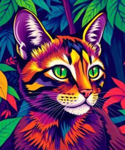 Rainforest Cat Paint Numbers