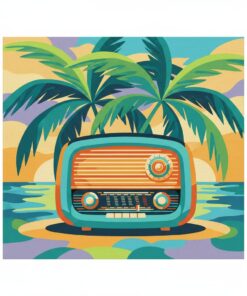 Retro Radio Palm Breezes Paint By Numbers