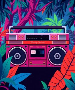 Boombox Beat Paint Numbers