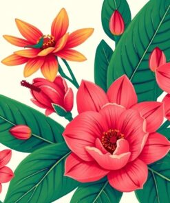 Exotic Bloom Paint Numbers