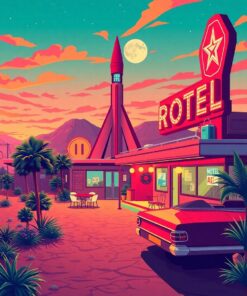 Motel Oasis Paint Numbers