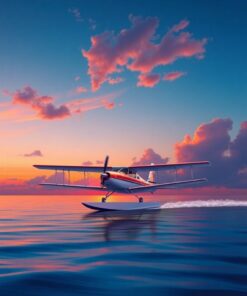 Seaplane Dusk Paint Numbers