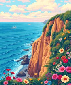 Floral Drop Paint Numbers